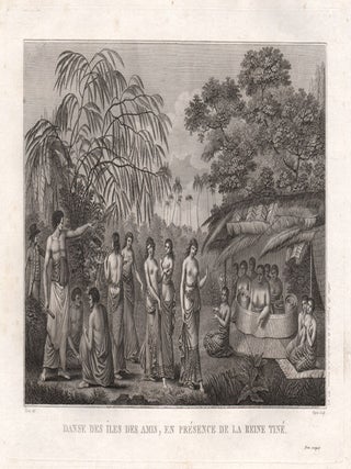 Item #1178 Danse des Iles des Amis, en Presence de la Reine Tinee. Jacques Louis Copia, after...