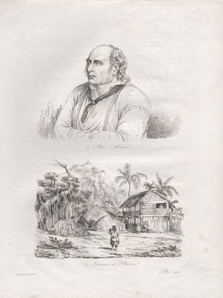 Item #1218 John Adams and Interieur de Pitcairn. Boyer, engraver