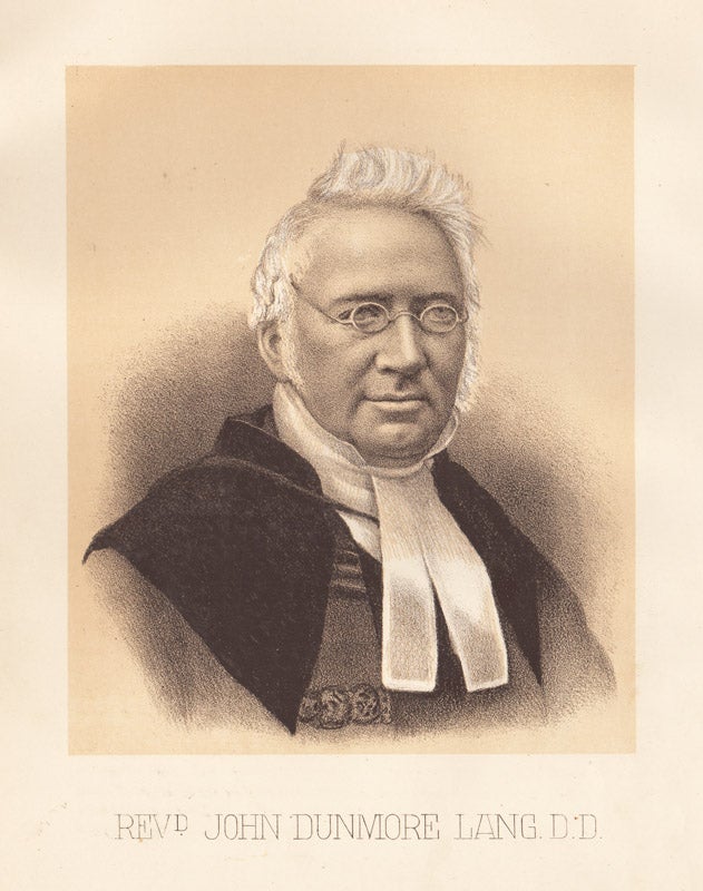 Rev.d John Dunmore Lang DD by Anon on Sebra Prints