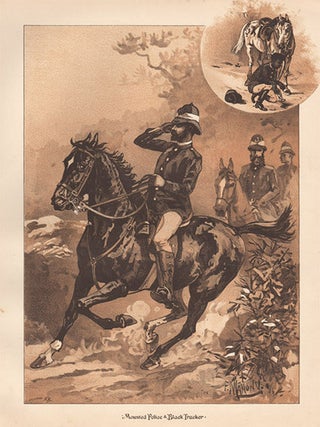 Item #1238 Mounted Police / Black Tracker. After Frank Mahony