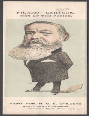 Item #1438 Right Hon HCE Childers. After Faustin, Faustin Betbeder, 1847-c1914.