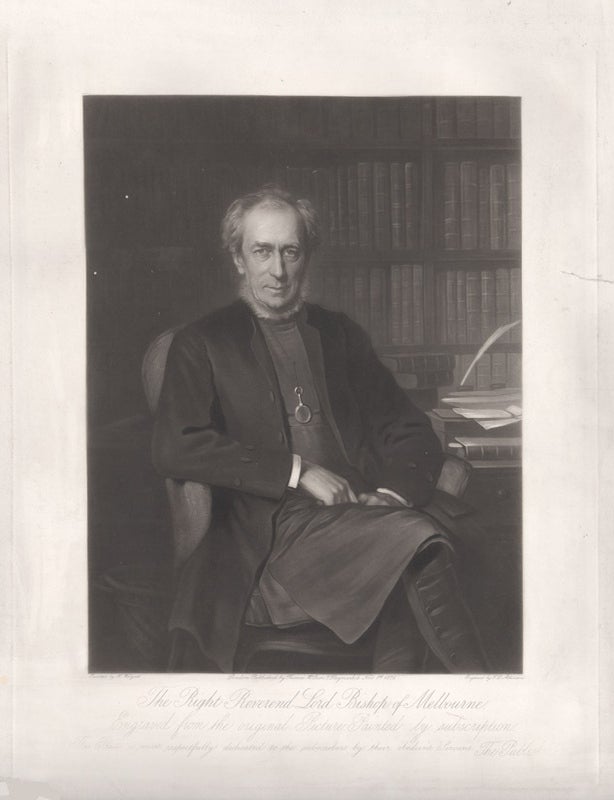 Item #1485 Dr Charles Perry, Lord Bishop of Melbourne. Thomas Lewis Atkinson after Henry Weigall Junior, 1817-c.1890.