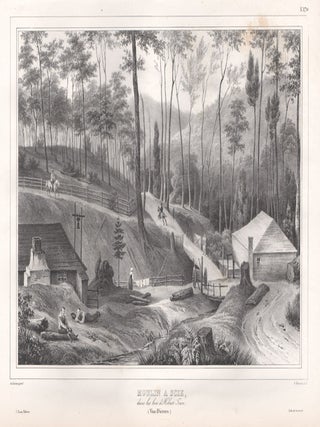 Item #1514 Moulin a Scie dans les bois d'Hobart Town (Van Diemen). Edouard Jean Marie Hostein,...