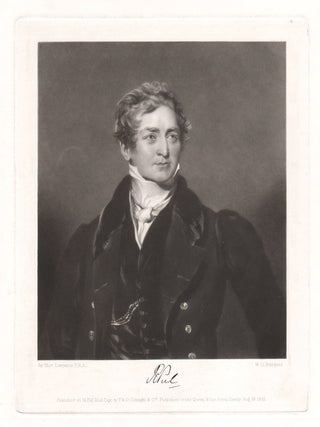Item #1626 Robert Peel. WO Burgess after Sir Thomas Lawrence