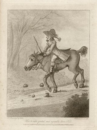 Item #166 Bunbury - How to ride genteel and agreeable down Hill. After Henry W. Bunbury