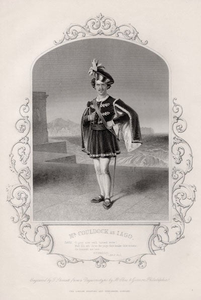 Item #1891 Mr Couldock as Iago. Anon.