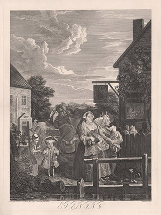 Item #190 Times of the Day - Evening. Bernard Baron after William Hogarth