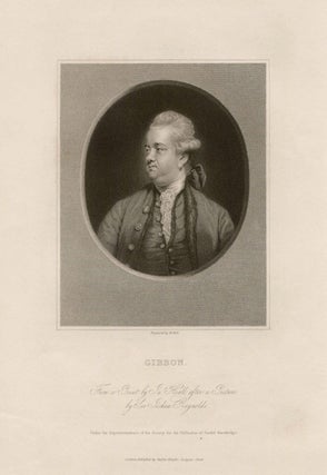 Item #1968 Edward Gibbon. William Holl after Sir Joshua Reynolds