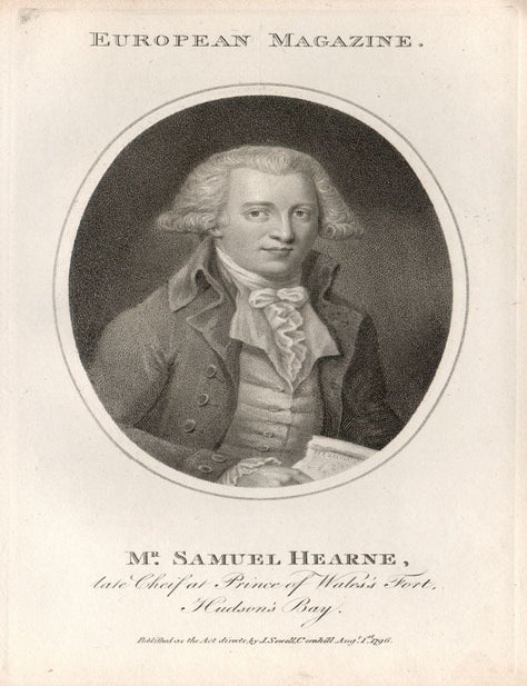 Item #2005 Mr Samuel Hearne. European Magazine.