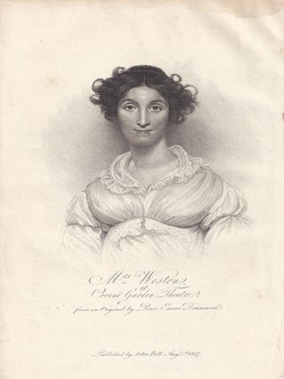 Item #2037 Mrs Weston of Covent Garden Theatre. After Rose Emma Drummond