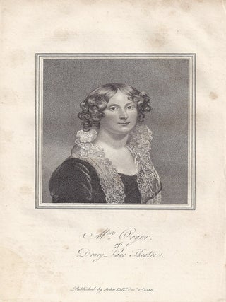 Item #2044 Mrs Orger of Drury Lane Theatre. Anon