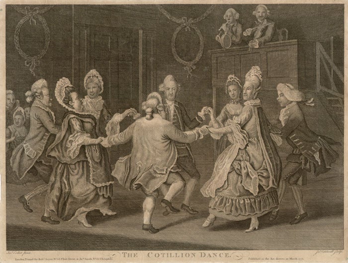 The Cotillion Dance | James Caldwall after John Collet