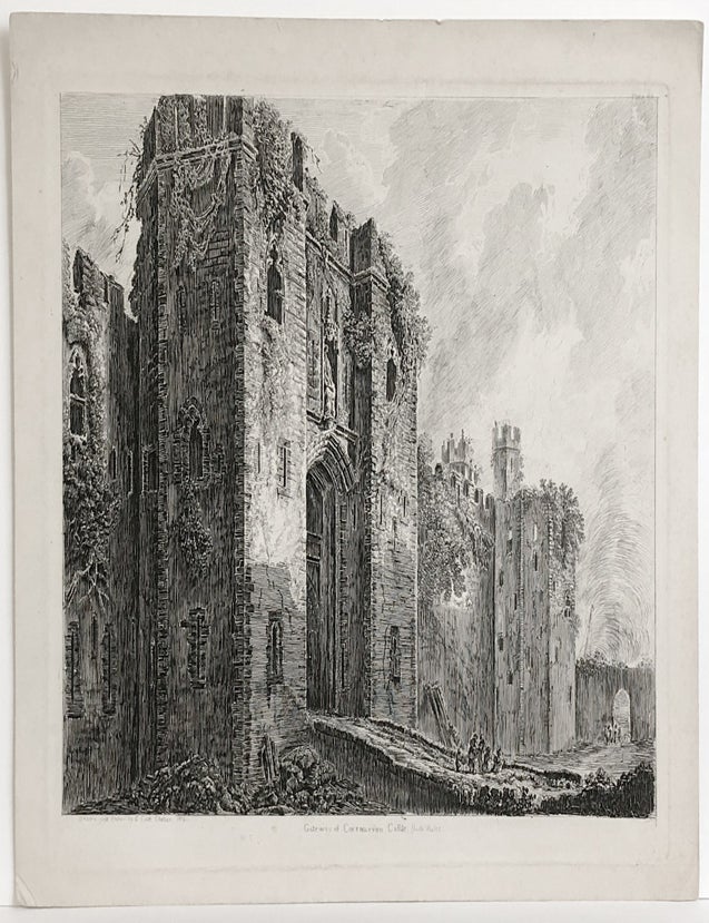 Gateway of Caernarvon Castle, North Wales | George Cuitt