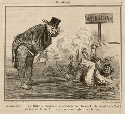 American Civil War cartoons from Le Charivari | Cham - Amedee-Charles-Henri