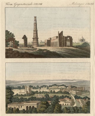 Item #2222 Cuttub-Minar at Delhi and Palace of the King of Delhi. Anon