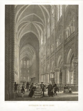 Item #2230 Paris - Interieur de Notre-Dame. Bachelier after Chapuy