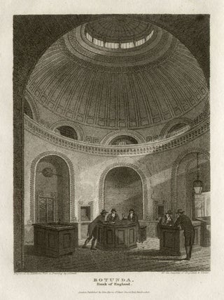 Item #2234 Rotunda, Bank of England. Mathews after John Preston Neale
