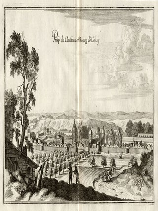 Item #2236 Chateau and Town of Tanlay. Matthaeus Merian, artist and engraver