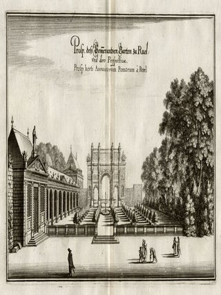 Item #2242 Gardens at Ruel. Matthaeus Merian, artist and engraver
