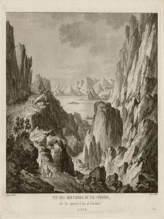 Item #2246 Vue des Montagnes du Val-Travers. Duparc after Claude Louis Chatelet