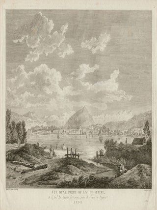 Vue d'une partie du Lac de Geneve. Lienard after N. Perignon.