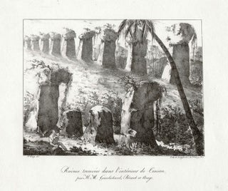 Item #2294 Ruines trouves dans l'interieur de Tinian. Langlume, L'abbaye after Jacques Arago
