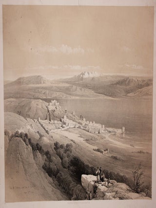 Item #2304 Roberts - City of Tiberias on the Sea of Galilee. Louis Haghe, after David Roberts RA