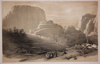 Item #2305 Roberts - The Acropolis, Lower End of the Valley, Petra. Louis Haghe, after David...