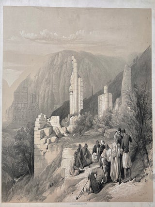 Item #2306 Remains of a Triumphal Arch, Petra. Louis Haghe, after David Roberts RA