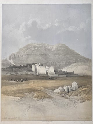 Item #2307 Medinet Abou, Thebes, Egypt. Louis Haghe, after David Roberts RA