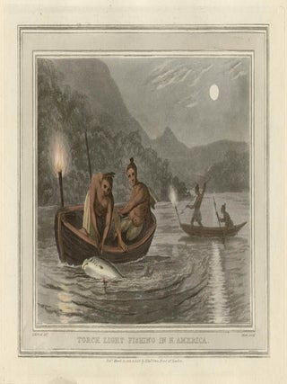 Item #2314 Torch Light Fishing in N America. Merke after John Heavenside Clark, c