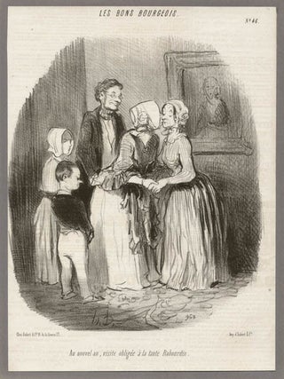 Item #233 Daumier - Au nouvel an. Honore Daumier