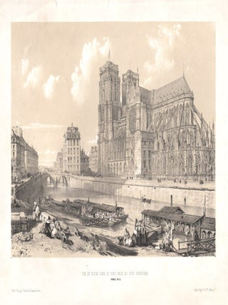 Paris - Vue de Notre Dame de Paris, prise du Cote Meridional. William Parrott.