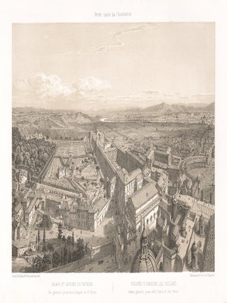 Item #2358 Palazzo e Giardini del Vaticano. Philippe Benoist, after Felix Benoist., Bayot