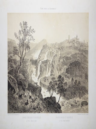 Item #2365 Grande Cascata e Cascatelle di Tivoli. Sabatier after Felix Benoist, Bayot