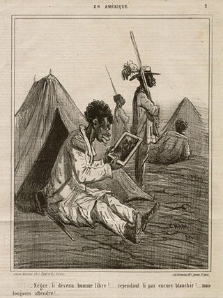 Item #240 American Civil War cartoons from Le Charivari. Cham - Amedee-Charles-Henri