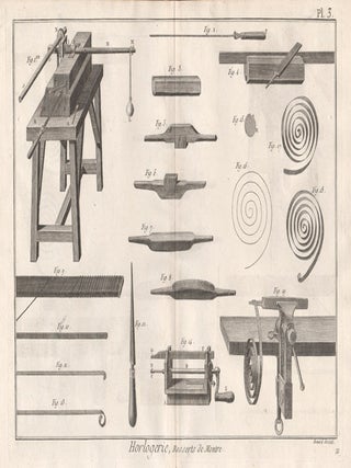 Item #2429 Horlogerie (Clock-making). Robert Benard, engraver