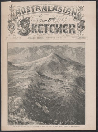 Item #2462 The Extraordinary Railway Accident in New Zealand : A Train blown over an embankment....