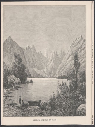 Item #2468 Lake Hawea, South Island, New Zealand. The Australasian Sketcher