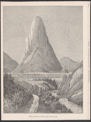 Item #2470 Mount Pohaturoa, North Island, New Zealand. The Australasian Sketcher