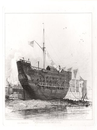Item #2554 The Discovery, Convict Ship (Lying at Deptford). R. A Edward William Cooke