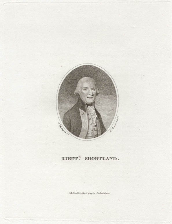 Item #2570 Lieu Shortland. John Keyse Sherwin, after Samuel Shelley.