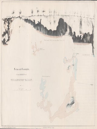 Item #2588 Section and Groundplot of two Caverns at Wellington Valley. After Major Thomas...