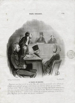 Item #2598 Daumier - La Plainte en Adultere. Honore Daumier
