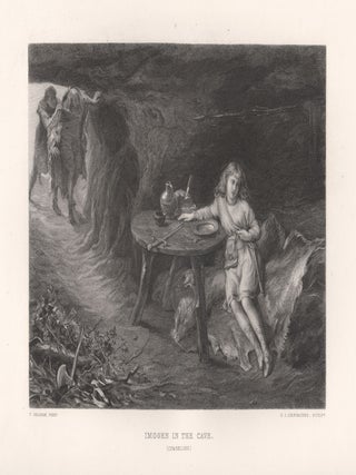 Item #2670 Imogen in the cave (Cymbeline). David Joseph Desvachez, after Thomas Alexander...