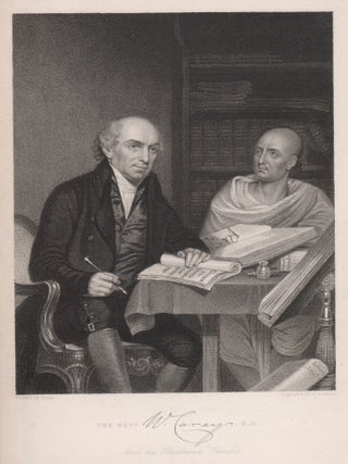 Item #2756 Rev William Carey and his Brahmin Pundit (Mritunjaya). Joseph John Jenkins after...