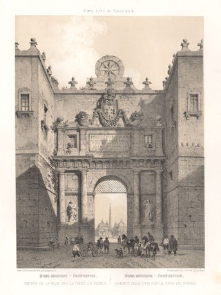 Item #2792 La Porta del Popolo. Eugene Ciceri after Felix Benoist, Bayot