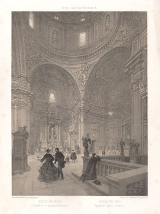 Item #2794 Chiesa del Gesu. Phillippe Benoist after Felix Benoist, Bayot