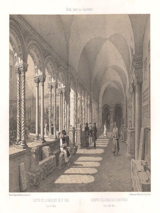 Item #2807 Cloister of the Basilica of St Paul outside the Walls. Philippe Benoist, after Felix...