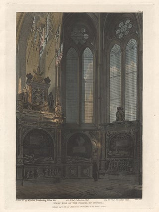 Item #2874 West Side of the Chapel of St Paul. John Bluck after Frederick Mackenzie, active